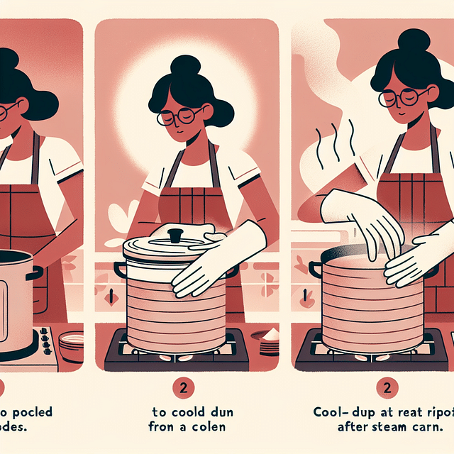 removing lid from steam canner after cooling down