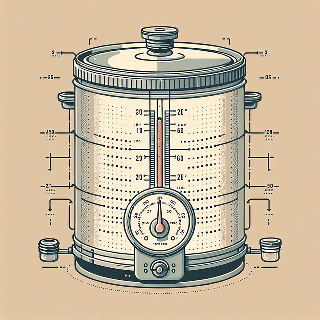 steam canner temperature gauge in the recommended range
