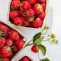 fresh strawberries in basket