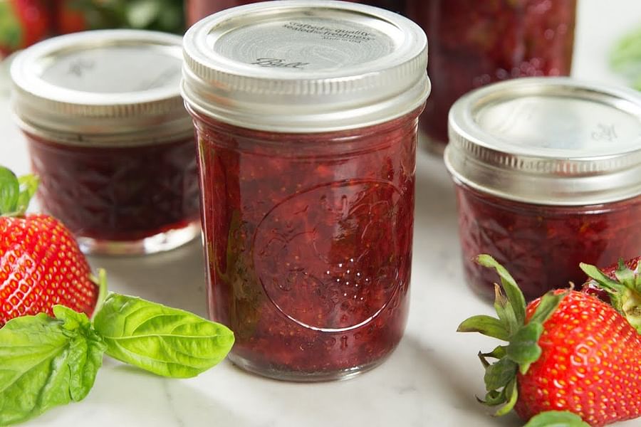 strawberry basil canning