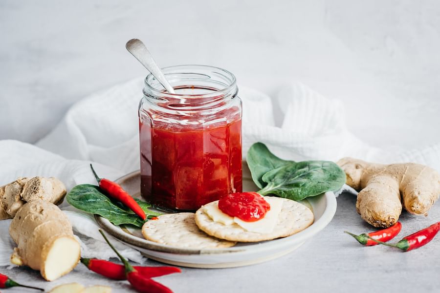 strawberry ginger jam