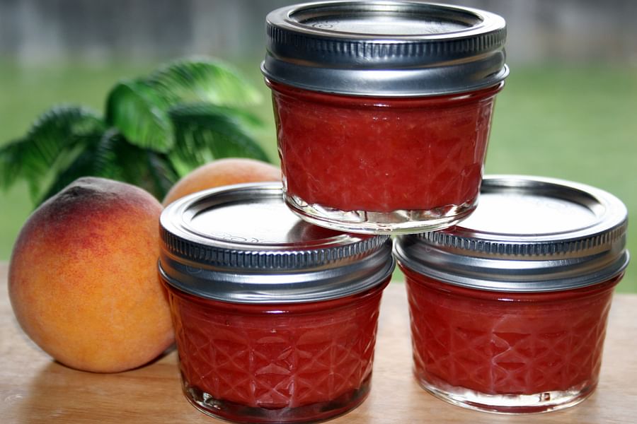 strawberry peach jam