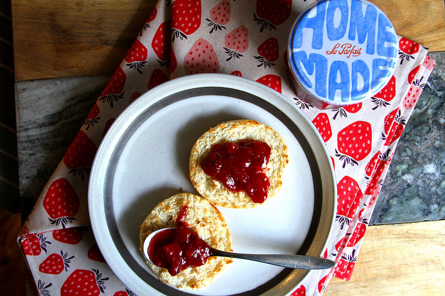 strawberry vanilla bean jam
