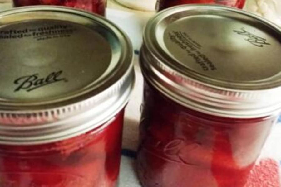 checking canning jar seals