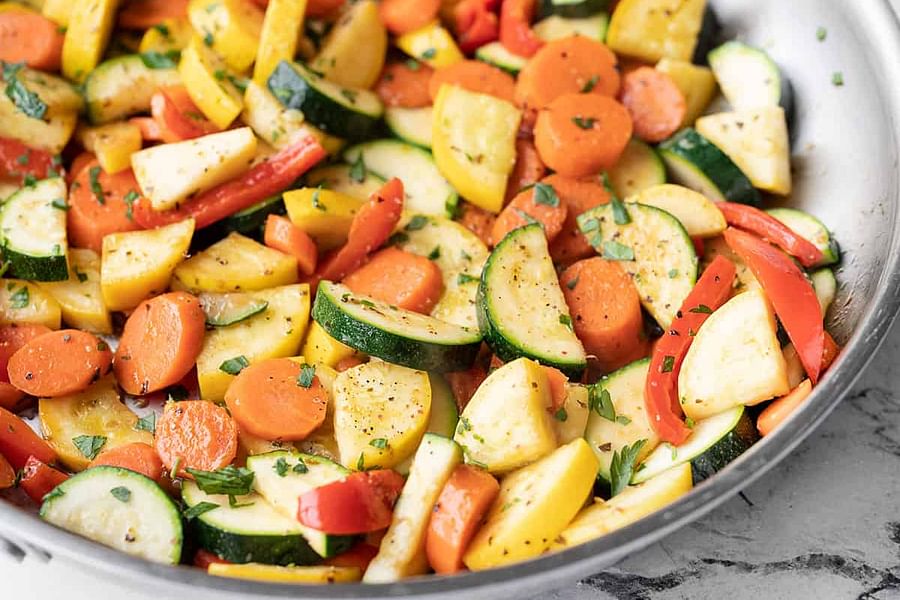 sauteed vegetables with butter
