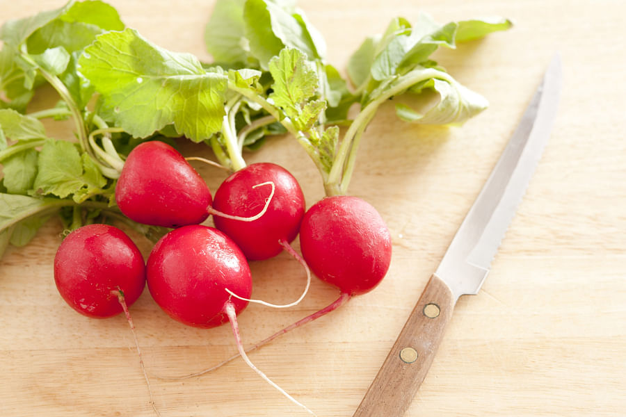 bunch of radishes