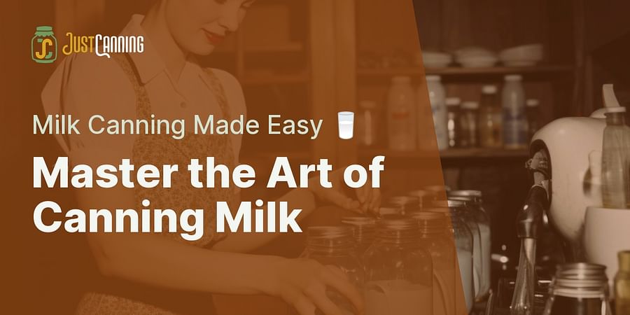 Master the Art of Canning Milk - Milk Canning Made Easy 🥛