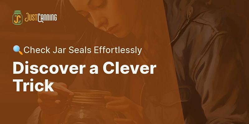 Discover a Clever Trick - 🔍Check Jar Seals Effortlessly