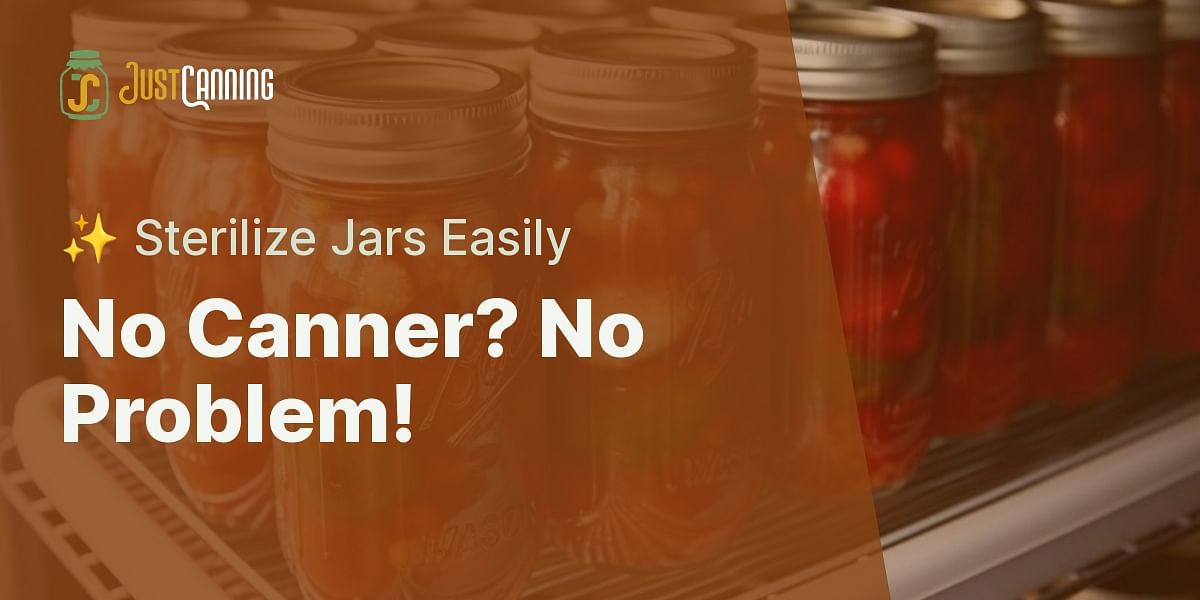 How Can I Sterilize Canning Jars Without Using a Canner?