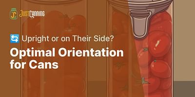 Optimal Orientation for Cans - 🔄 Upright or on Their Side?