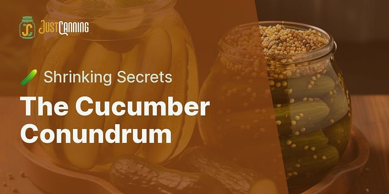 The Cucumber Conundrum - 🥒 Shrinking Secrets