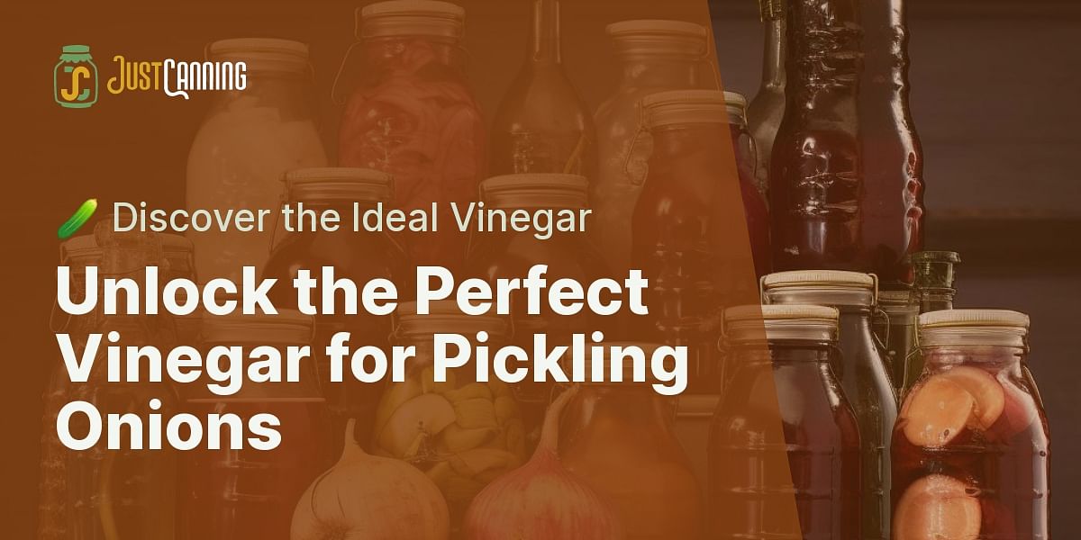 What are the best types of vinegar to use for pickling onions?