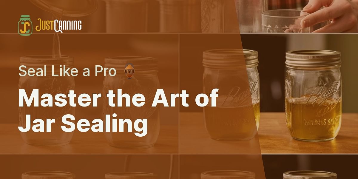 What are the steps to properly seal mason jars for canning?