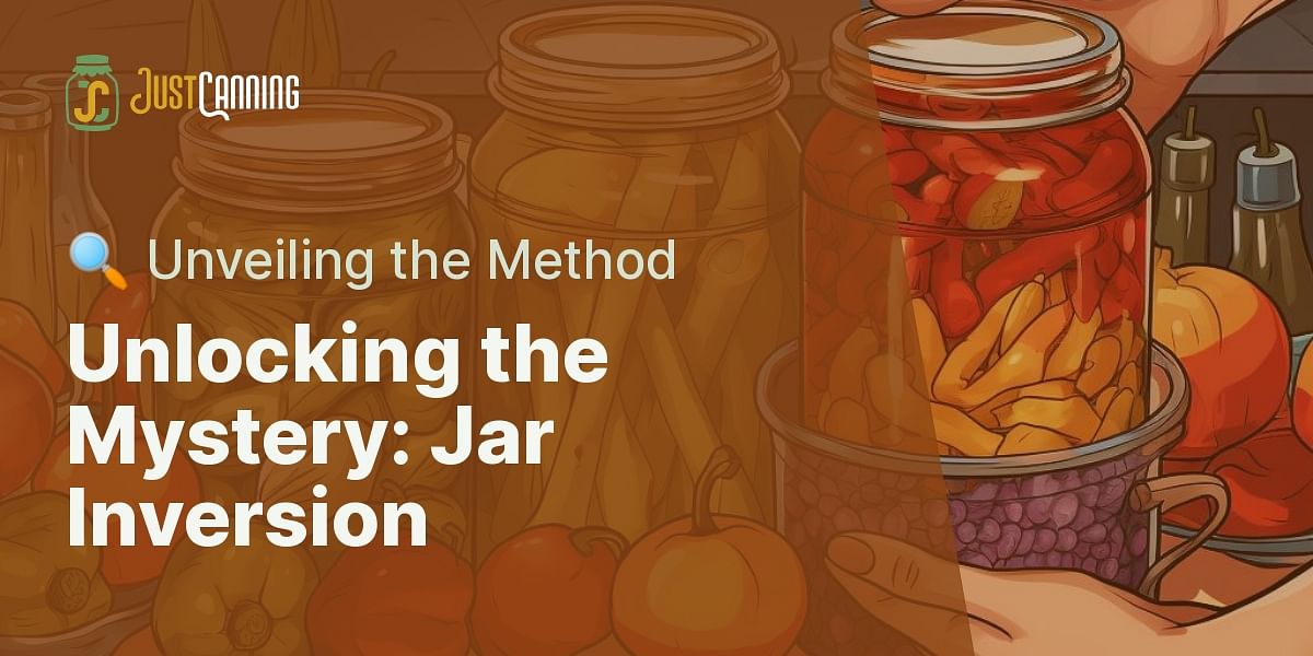 Why do we invert jars during homecanning?