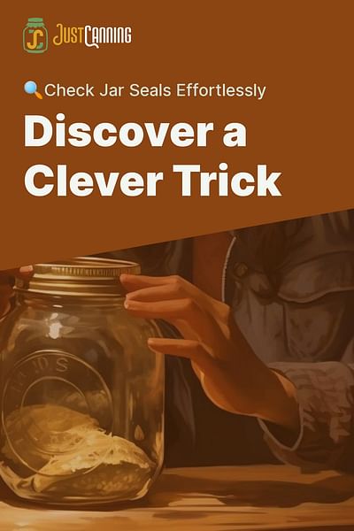 Discover a Clever Trick - 🔍Check Jar Seals Effortlessly
