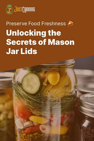 Unlocking the Secrets of Mason Jar Lids - Preserve Food Freshness 🥧