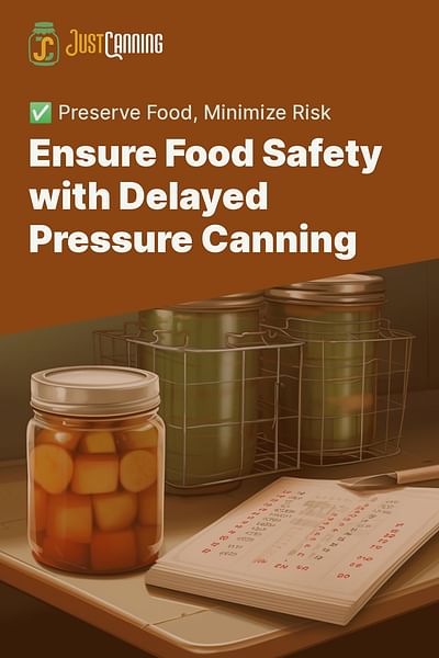 Ensure Food Safety with Delayed Pressure Canning - ✅ Preserve Food, Minimize Risk