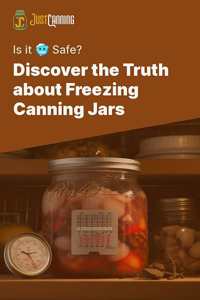 Discover the Truth about Freezing Canning Jars - Is it 🥶 Safe?