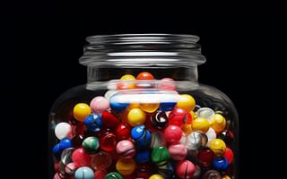 How many marbles can fit in a quart jar?